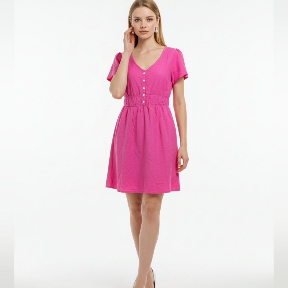 Ingrid & Isabel & Ingrid hot pink short maternity dress Size MEDIUM